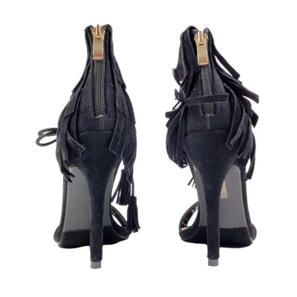 CAPE ROBBIN Elma-Qld-1 Women's Sexy Lace Up Black - Picture 4 of 6